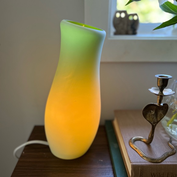 VINTAGE IKEA Mylonit Table lamp Retro table lamp green Handmade - Picture 4 of 4